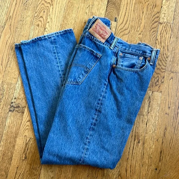 Levis 501 Button Down medium wash 38x 32 - Picture 1 of 3